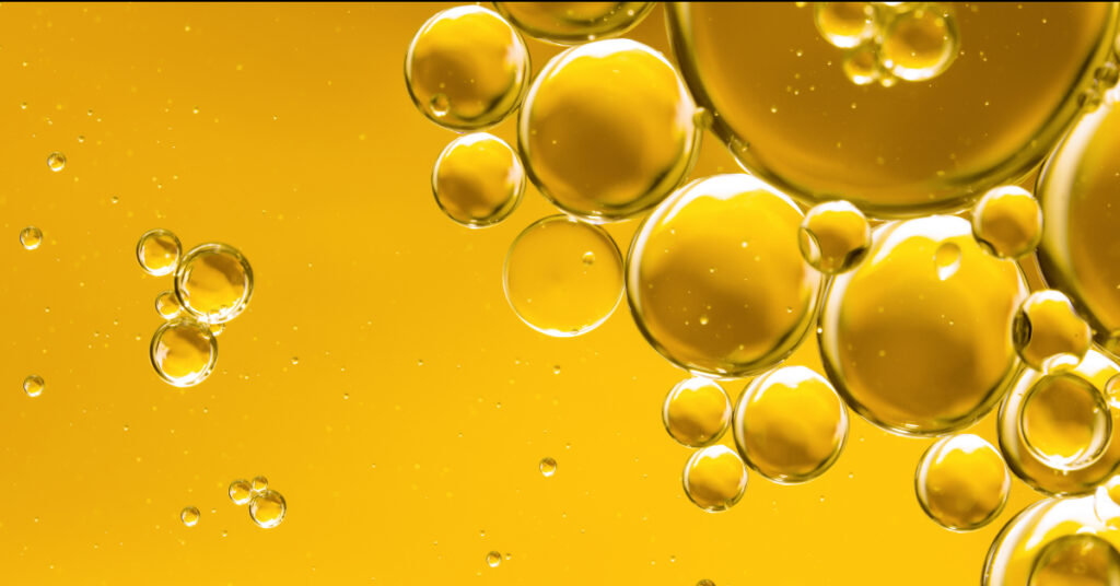 image of oilfield chemical with bubbles.